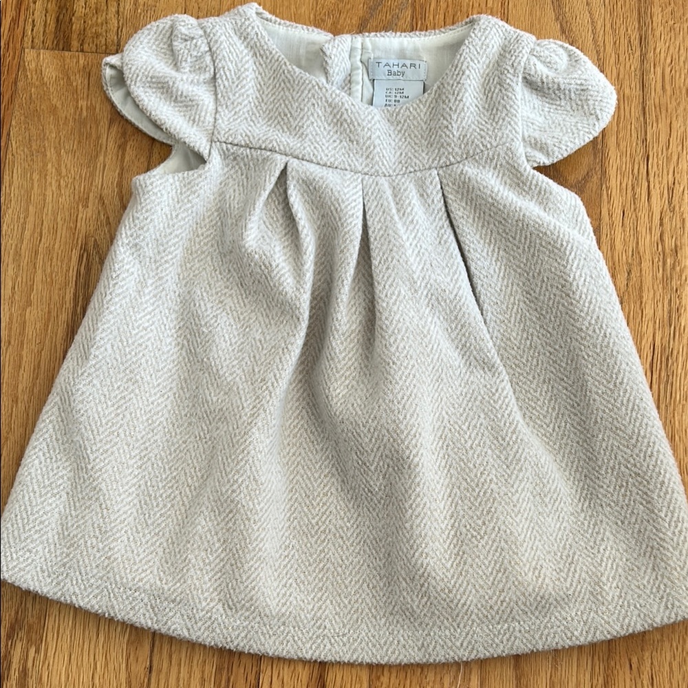 Tahari Kids Dress in Light Gray